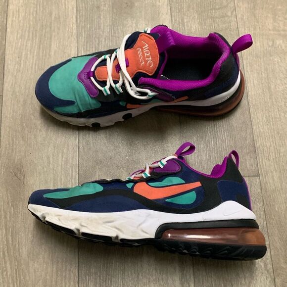 Kids Nike Air Max 270 React Lowcut Running Walking Sneakers Shoes‎ - Picture 1 of 8